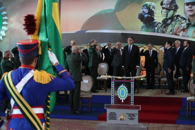 Presidente da República, Jair Bolsonaro, participa de solenidade de promoção de Oficiais-Generais do Exército Presidente da República, Jair Bolsonaro, participa de solenidade de promoção de Oficiais-Generais do Exército