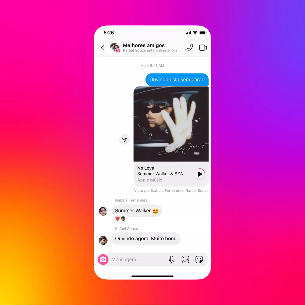 Instagram cria recurso para enviar trechos de músicas em mensagens; veja como funciona